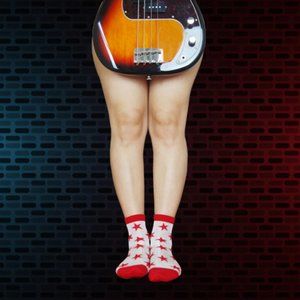 Red Stars Sheer - Transparent - Mesh Socks